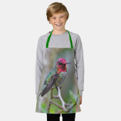 梅素晴らしの上のアンナのハミングバード エプロン (着用した状態)