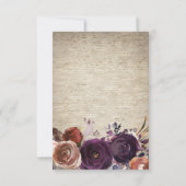 梅素朴フローラ食品の選択結婚の 出欠カード (裏面)