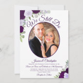 梅紫バラとフォトボークの更新を行う 招待状 (正面)