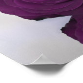 梅紫バラ5結婚表の座席表 ポスター (角)