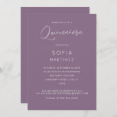 梅紫書モダンキンセアニェラ 招待状 (正面/裏面)