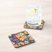 梅紫色のパンジー コースター (右側)