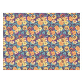 梅紫色のパンジー テーブルクロス (正面(横))