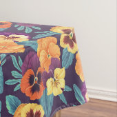 梅紫色のパンジー テーブルクロス (インサイチュ)