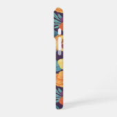 梅紫色のパンジー iPhoneケース (左側面)