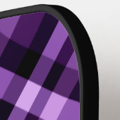 梅紫色のプライドのモノグラムピックボールパドル ピックルボールラケット (左詳細)