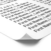 梅紫赤面フローラ結婚の座席表 ポスター (角)