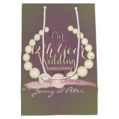 梅結婚苔12周年記念真珠 ミディアムペーパーバッグ (裏面)