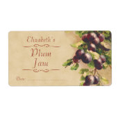 梅缶詰ラベル ラベル (正面)