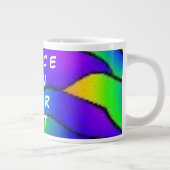 梅色バラ花ピースアート ジャンボコーヒーマグカップ (右)