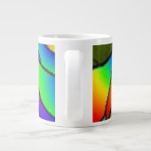 梅色バラ花ピースアート ジャンボコーヒーマグカップ (裏面)