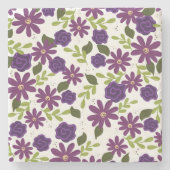 梅花フローラ石コースター ストーンコースター (正面)