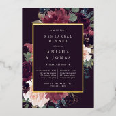 梅花リハーサルディナー 箔招待状 (正面)