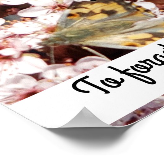 梅花写真引用文家樹ポスター ポスター (角)