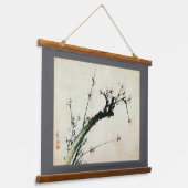 梅花北斎・浮世絵 吊り下げ型タペストリー (傾斜あり)