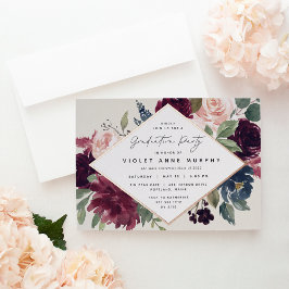 梅花卒業会 箔招待状