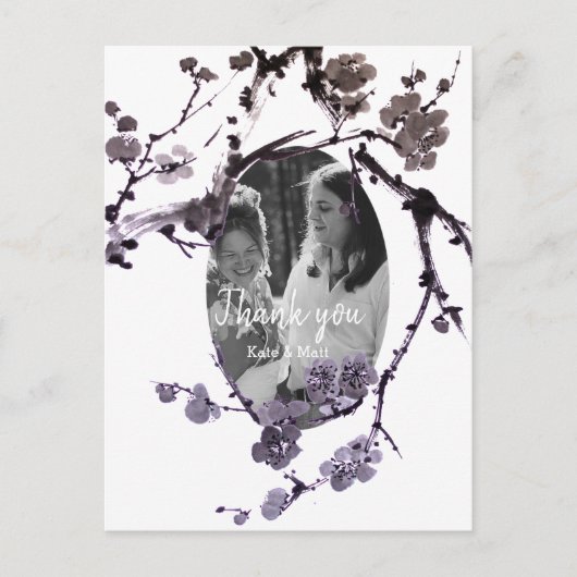 梅花墨江結婚の写真はがき ポストカード (正面)