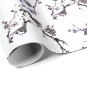 梅花墨絵画染 ラッピングペーパー (ロールコーナー)