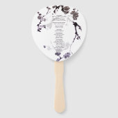 梅花墨絵 ハンドファン (裏面)