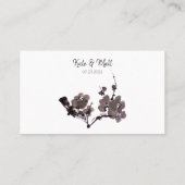 梅花墨絵 プレイスカード (裏面)