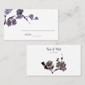 梅花墨絵 プレイスカード (正面/裏面)