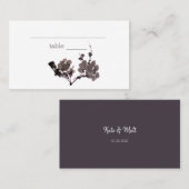 梅花墨絵 プレイスカード (正面/裏面)