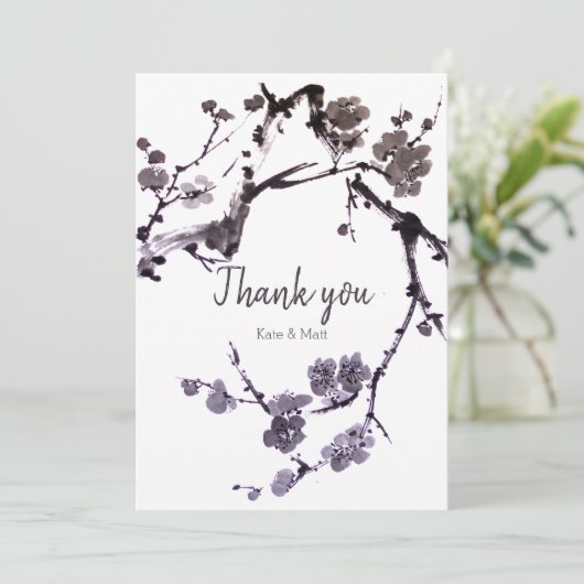 梅花墨 サンキューカード (スタンド正面)