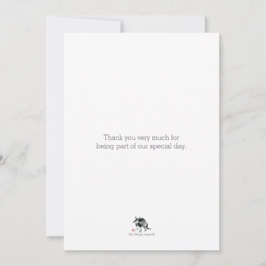 梅花墨 サンキューカード (裏面)