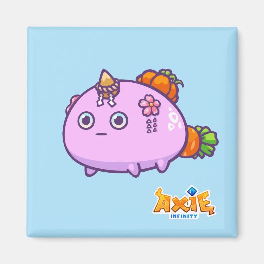 梅花姫AxieInfinityブロックチェーンゲームマグネット マグネット (正面)
