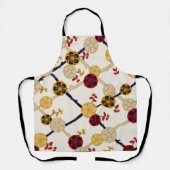 梅花模様日本のデザイン エプロン (正面)