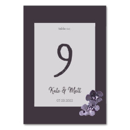 梅花澄江 テーブルナンバー