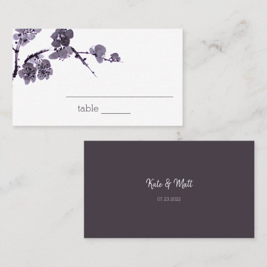 梅花澄江 プレイスカード (正面/裏面)