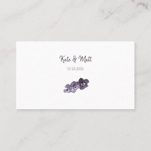 梅花澄江 プレイスカード (裏面)