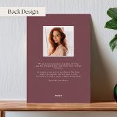 梅花箔の写真卒業発表 箔招待状