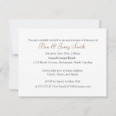 梅花記念日パーティーご招待　L-グリーン 招待状 (裏面)