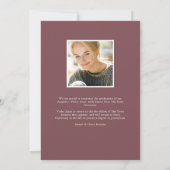 梅花 |写真卒業のお知らせ 案内状 (裏面)