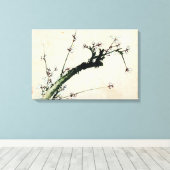 梅花,北斎梅北斎 キャンバスプリント (インサイチュ (ウッドフロア))