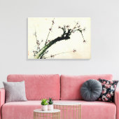 梅花,北斎梅北斎 キャンバスプリント (インサイチュ (リビング))