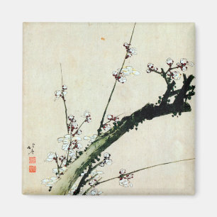 梅花,北斎梅，北斎，浮世絵 マグネット