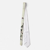 梅花, 北斎 Plum Blossoms, Hokusai, Ukiyo-e ネクタイ (裏面)