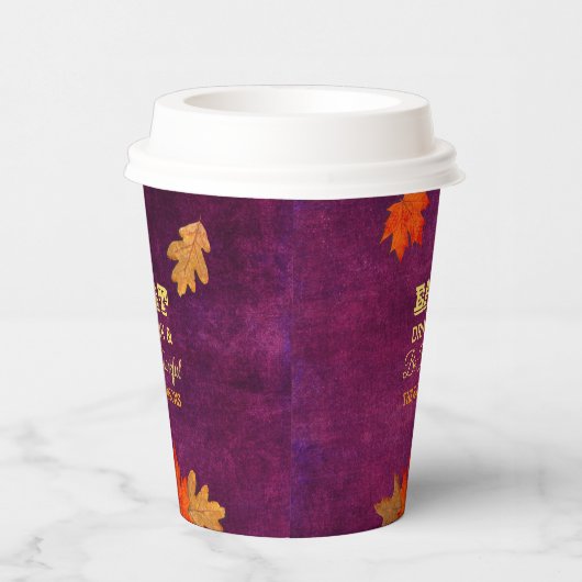 梅葉の食べ飲み物と感謝 紙コップ (右)