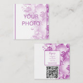 梅蘭と白結婚蘭 エンクロージャーカード (正面/裏面)