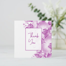 梅蘭と白結婚蘭 サンキューカード