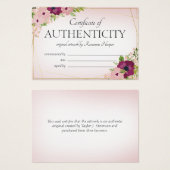 梅赤面花真正銘 (正面&裏面)