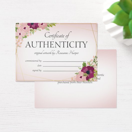 梅赤面花真正銘 (デスク)