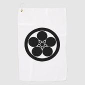 梅鉢スタイル丸ゴルフタオル梅花 ゴルフタオル (正面)