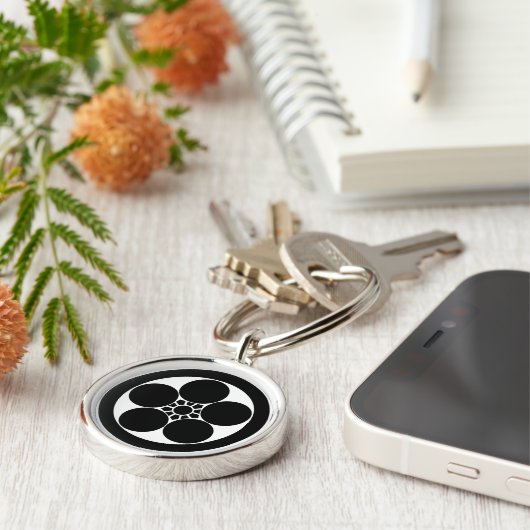 梅鉢スタイル梅 キーホルダー (側面)