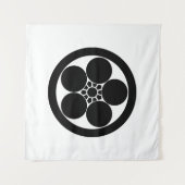 梅鉢スタイル梅 タペストリー (正面(横))