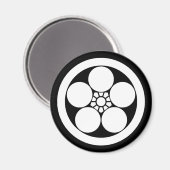 梅鉢スタイル梅 マグネット (正面/裏面)