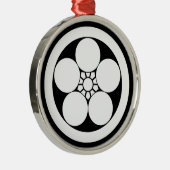 梅鉢スタイル梅 メタルオーナメント (右)